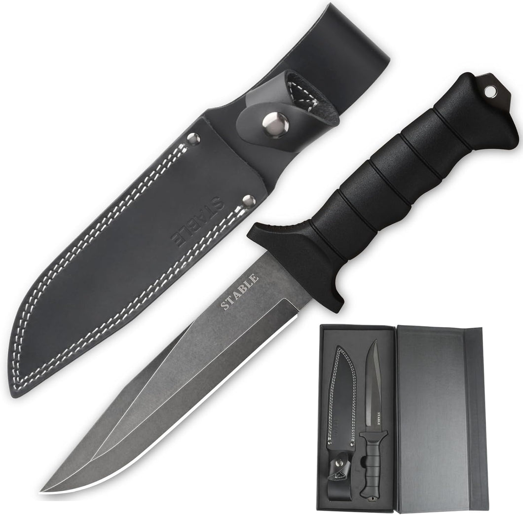 STABLE Full Tang Fixed Blade Outdoor Survival hunting Knife