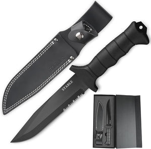 STABLE Full Tang Fixed Blade Outdoor Survival hunting Knife