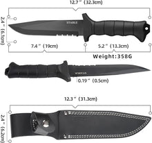 Load image into Gallery viewer, STABLE Full Tang Fixed Blade Outdoor Survival hunting Knife
